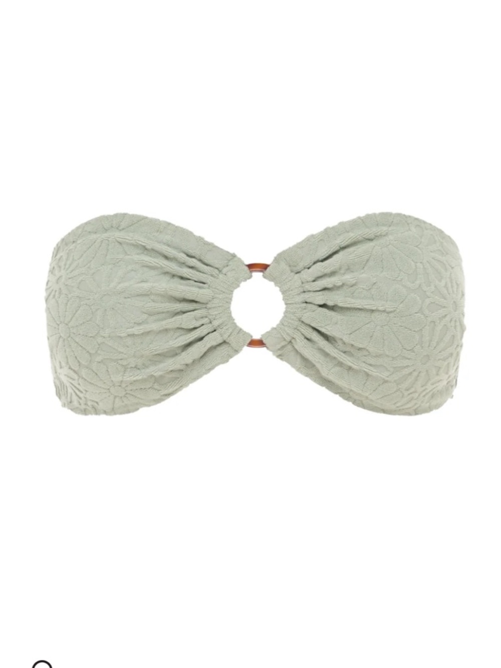 Somerfield Swim Mineral Green Textured Bandeau Bikini Top & Bottom